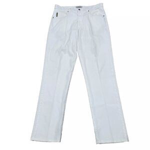 Vtg 90s Giorgio Armani Jeans Pants Men 36x32 Cream Grunge y2k Streetwear Chino